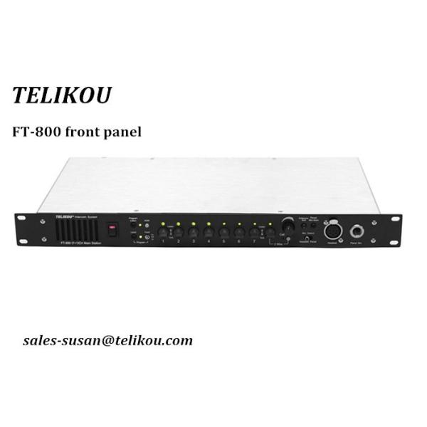 TELIKOU FT-800 8-channel RJ-45 intercom connector With Tally Light wired intercom Master Station