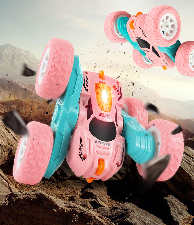 High Speed 4WD Electric RC Car 2.4GHz Stunt Race Double Sided 360 Rotation Off Road Toy