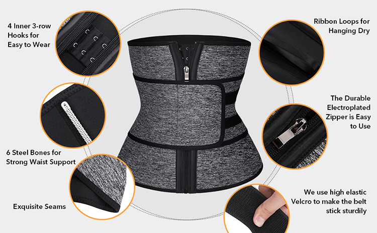 High Compression Waist Slimming Belt Corsets Tummy Control Neoprene Perfect for Women
