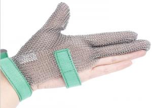 China Butcher Anti Cutting Stainless Steel Gloves With Metal Plates , High Strength on sale