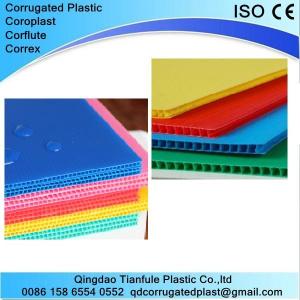 Quality 2-12mm Polypropylene PP Corrugated Plastic Sheet for sale