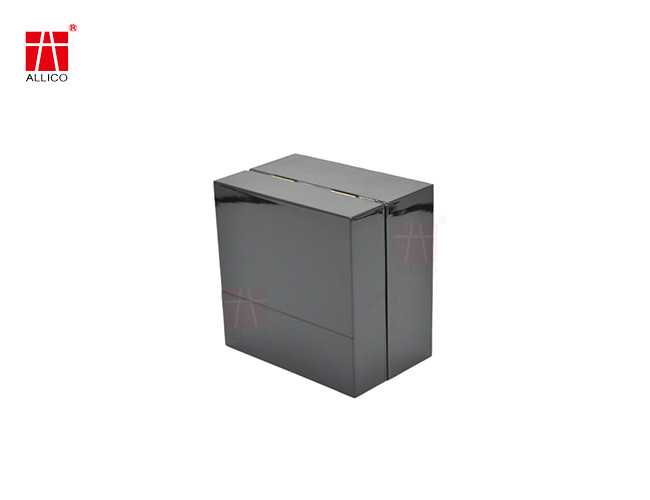 Custom Logo Small Square Shape Black Color Paper Gift Jewelry Packaging Box