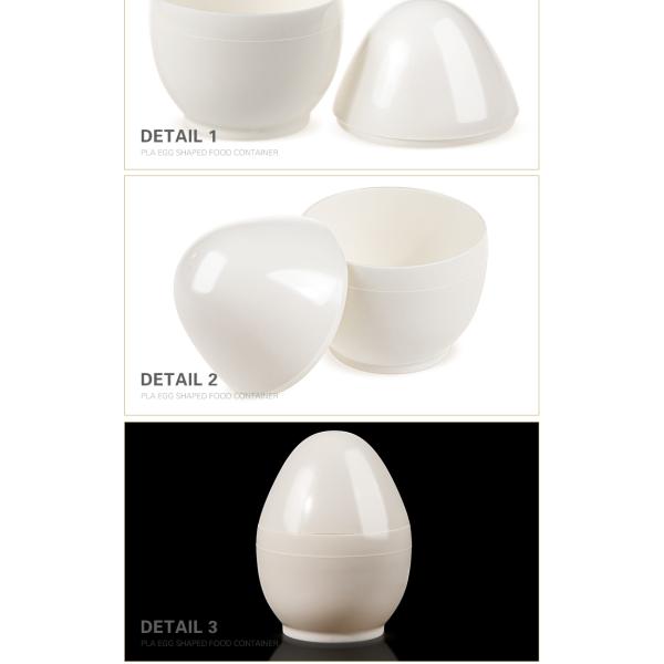 New arrival product egg shape 160ml biodegradable pla plastic cup