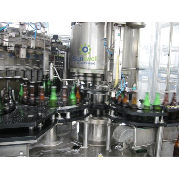 Multi-Head Volumetric Beer Bottling Machine Glass Bottle With Programmable Controller