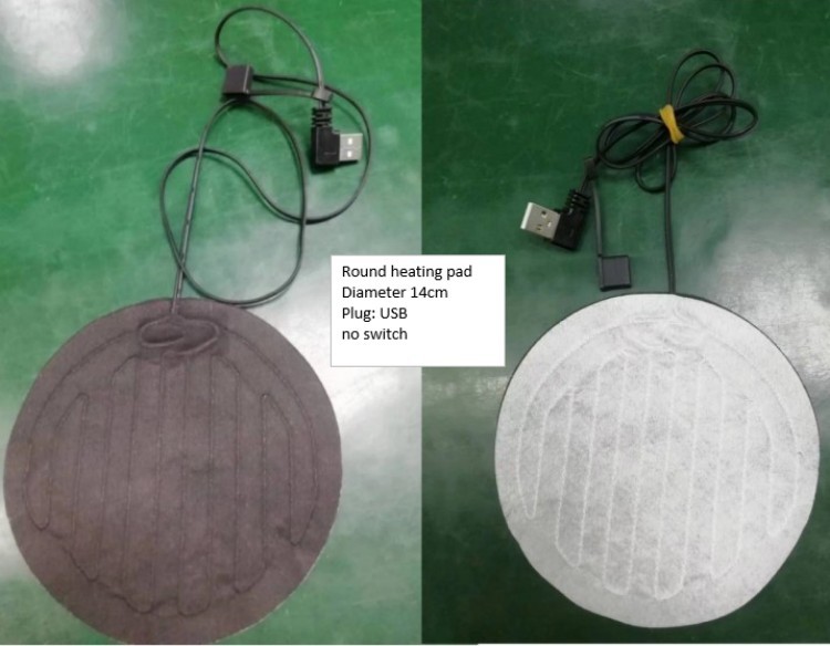 Custom Clothes Heating Pad Round Pads Diameter 14cm To warm Glass contents