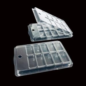 Quality Custom PET Clamshell Packaging for Nail Art 10 Compartment for sale