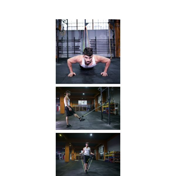 Resistance Band Set With Multiple Resistance Levels And Accessory Kit