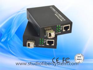 Quality Card Type/Stand alone gigabit fiber media converter with sfp module supporting slot rack installation for sale