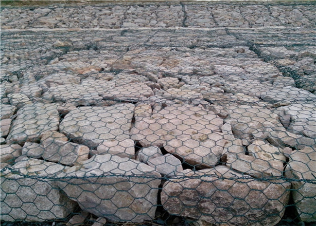 Galfan Zn Al Coated Hexagonal Wire Mesh Gabion 100x100x100mm Galvanized