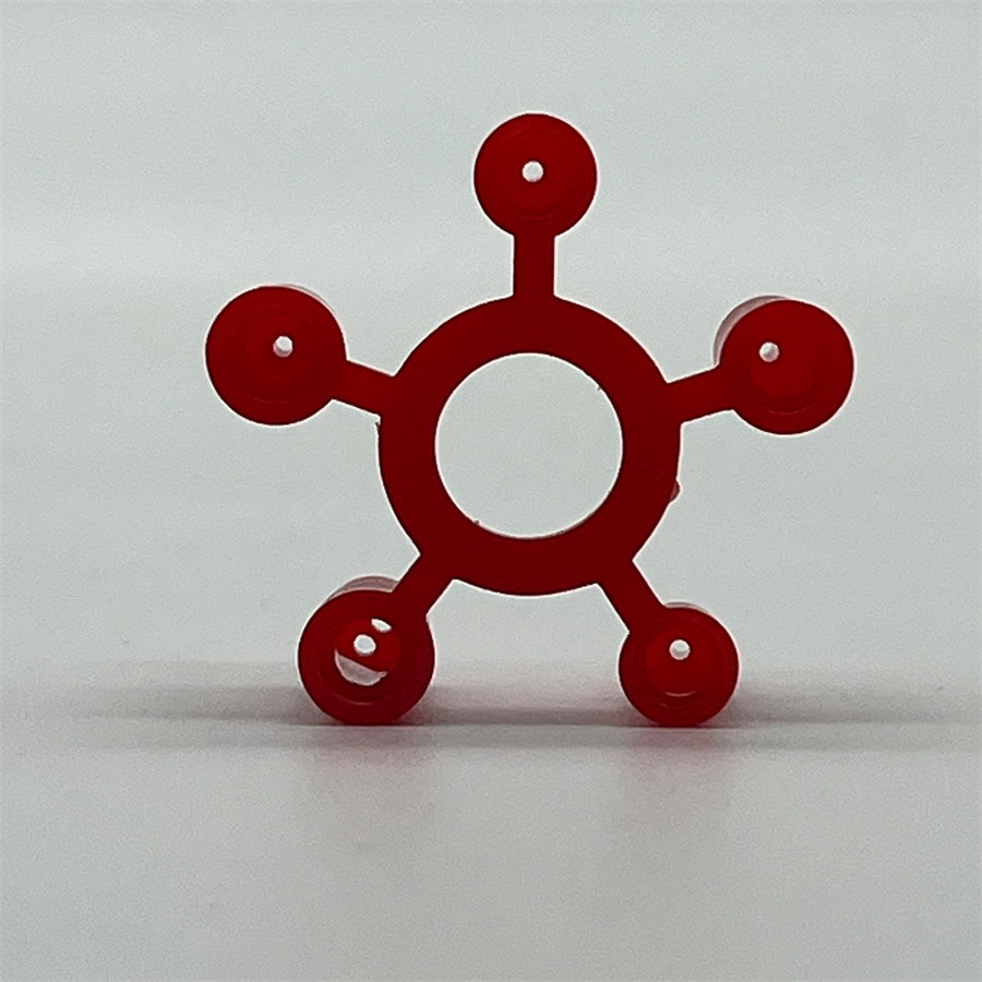 Red - Adapted Lighter Gas Valve for BBQ - High - Flow Version