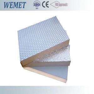 China 20MM HVAC air duct fire retardant phenolic foam insulation board with aluminum foil on sale