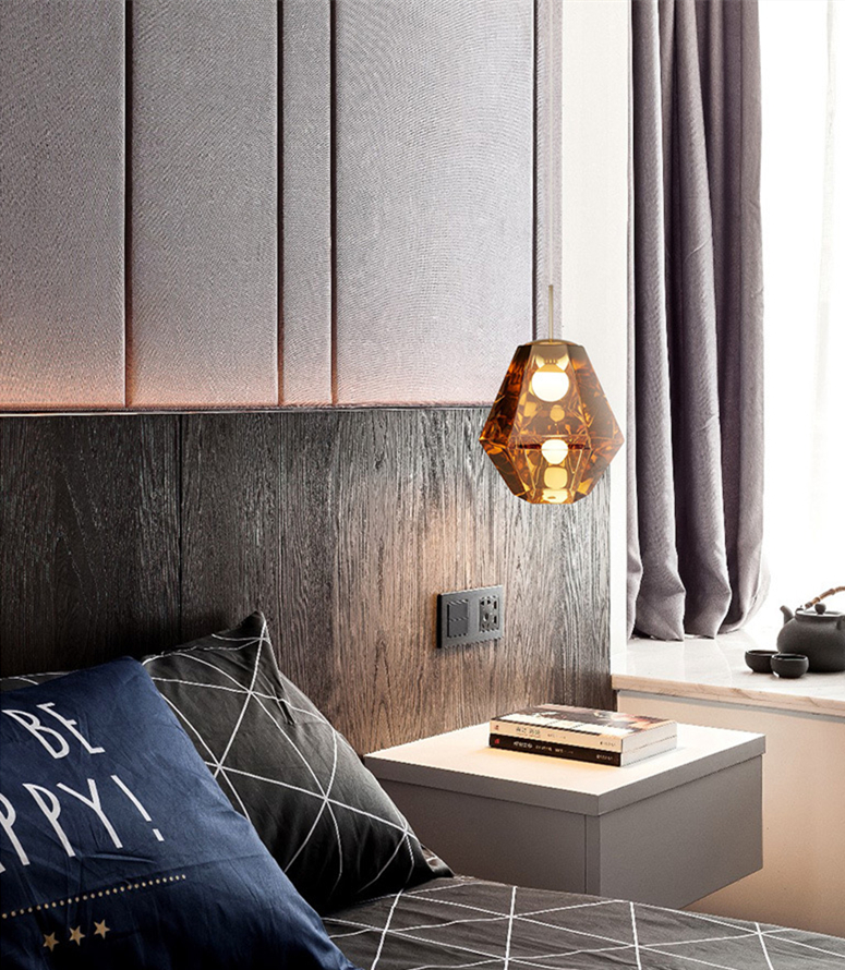 Modern Pendant Lights Designer Glass Hanging Lamp For Dining Room Bedroom glass shade lamps(WH-GP-165)