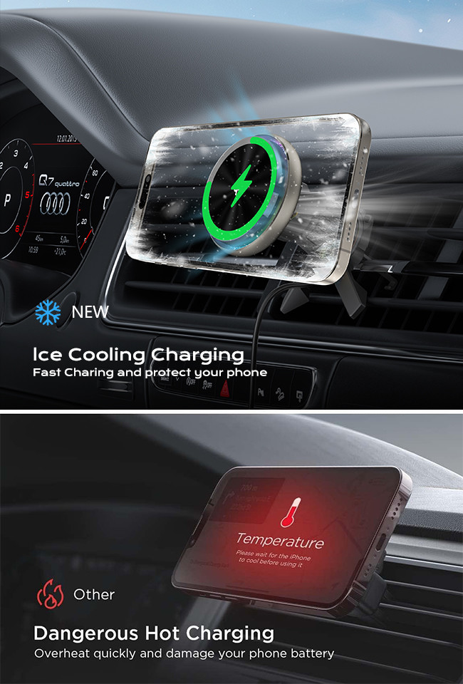 High-Performance Magsafe Car Mount With Starry Sky Light And 9 Lighting Modes For A Dreamy And Personalized Experience