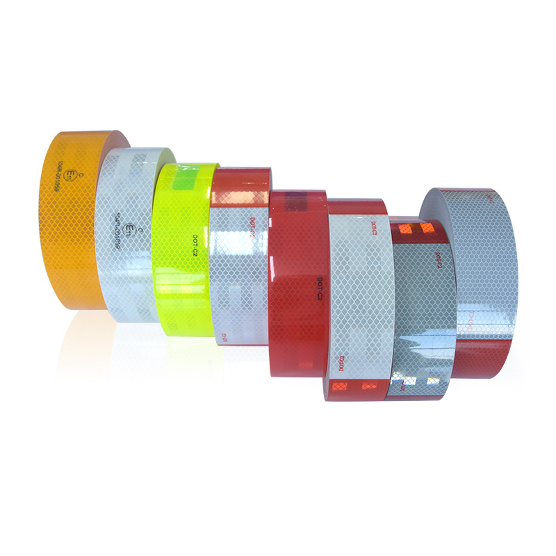 Hot Sale Outdoor Markings 5cm*5m / 5cm*25m 5cm*45m Reflective Tape Traffice Markings Prismatic Conspicuity For Vehicle Truck