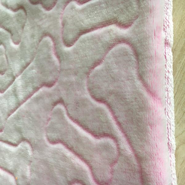 Hot sale super soft blaket fabric bone cutting cute TV blanket fabric