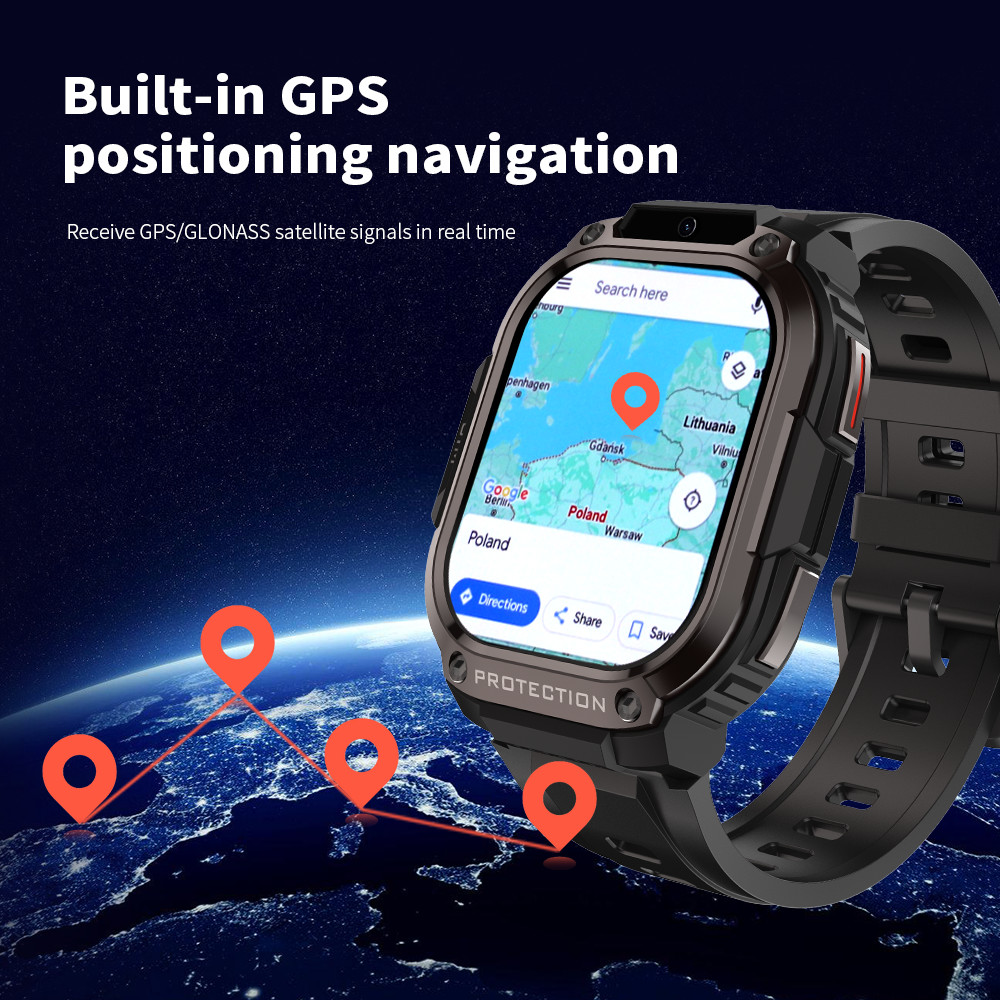 DM63 Android 4G Smart Watch 2.13 Inch Amoled Screen 2GB+16GB Support OEM SDK API