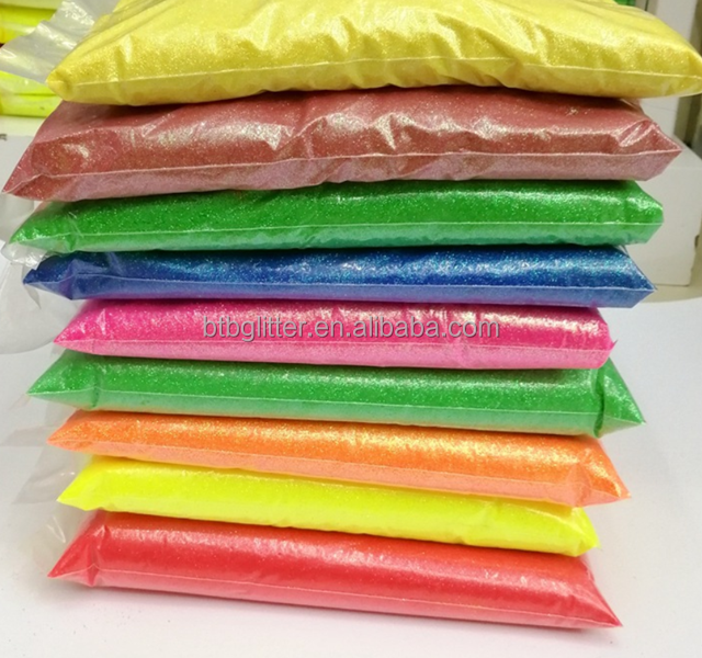Fluorescent Glitter Powder Perfect for Christmas Occasion and Polyester Material