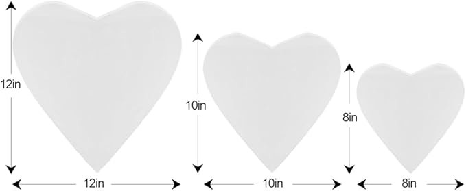 Heart Shaped Stretched Canvas Board Pre Primed Blank Stretched Canvases For Painting
