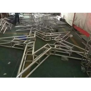 Five Pointed Aluminium Lighting Truss Strong Loading Capability OEM Service