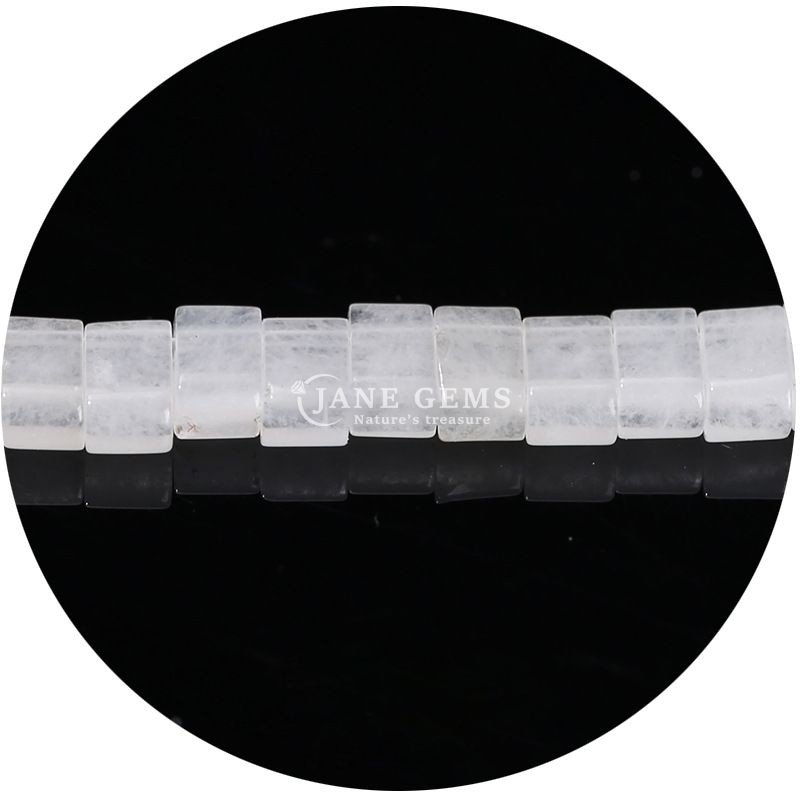 Wholesale Natural Crystal Gemstone Faceted Rectangular Beads Loose Stone Bead Accessories Faceted Spacers for Jewelry