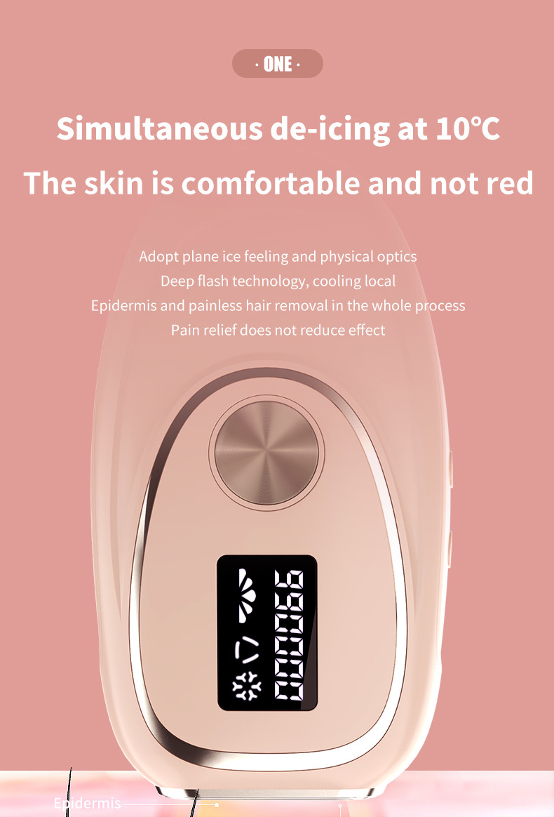 Ice Cool Ipl Laser Hair Epilator Removal Machine Permanent Painless Hair Remover Device