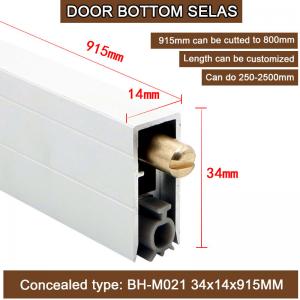 China U Type Automatic Door Bottom Seals 915mm Fire Retadant Concealed Drop Down Seal on sale