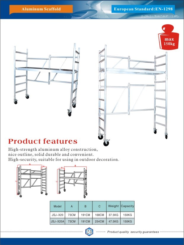 Mobile Aluminum Scaffolding With Stairs , Aluminium Quick Stage Scaffold