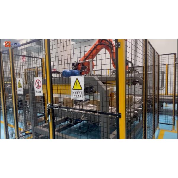Buy Pneumatic Robot Case Beverage Palletizer Machine Programmable Customized at wholesale prices