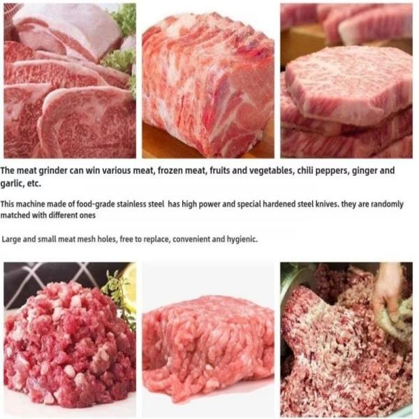Factory Direct Sale Professional Meat Mincer Electric Grinder for Chicken Lamb Beef and Fish