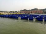 Plastic Material Buoy Floating Fish Cage For Lake Or Pond Customization