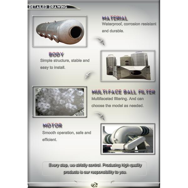 The Air Wet Scrubber for Pump Out Pipe Diameter 40mm and Air Flow 9821-15773 m3/h