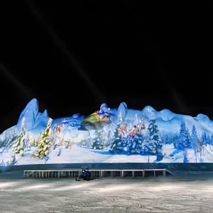 8500 Lumens Interactive Wall Projection Interactive Mapping Show