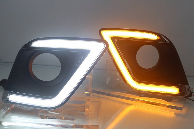 Hilux 2016 2017 New Revo Auto Parts LED Fog Lamps with Daytime Running Light