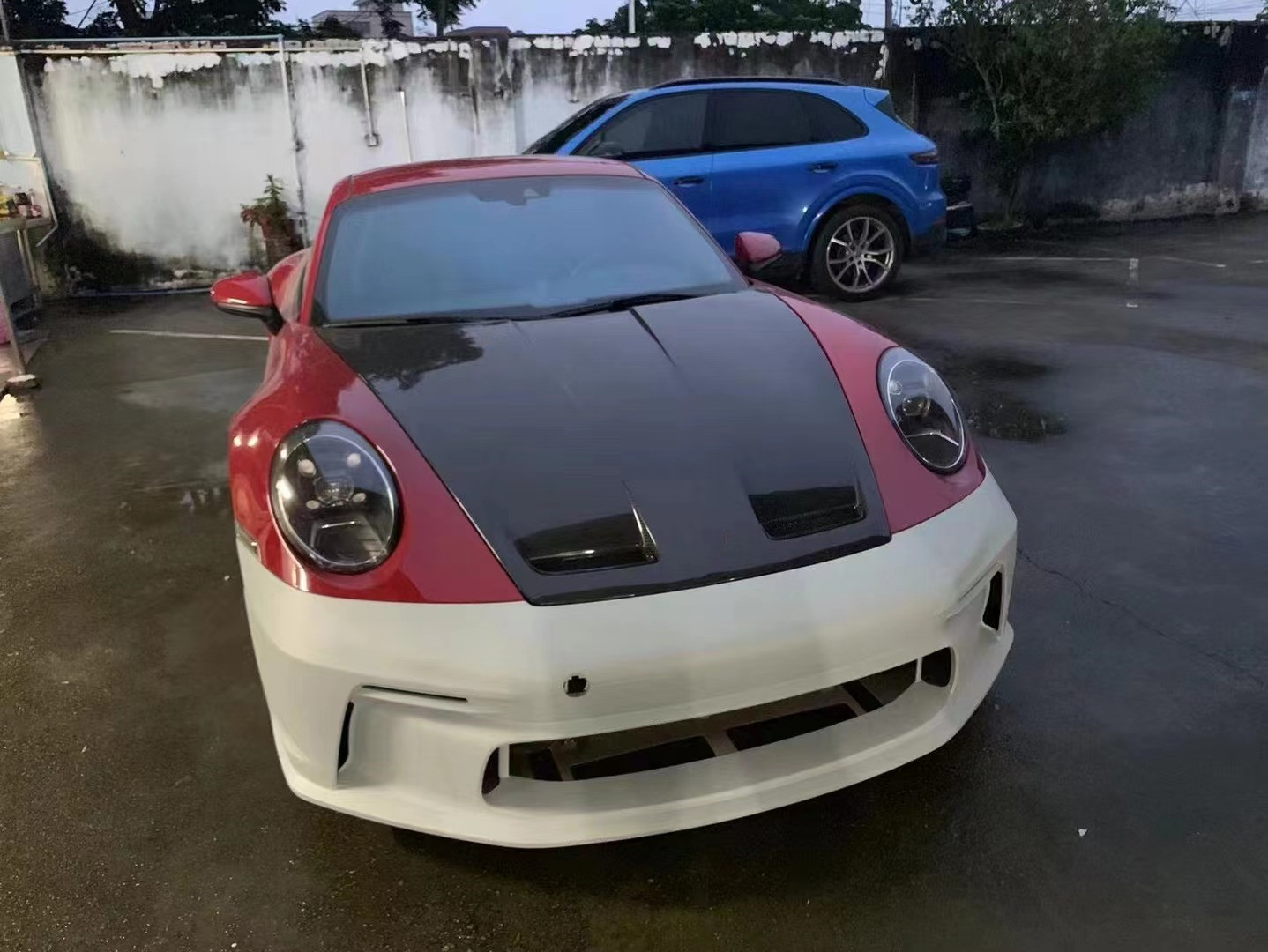 For Porsche 911 991.1 991.2 Body Kit 991.1 991.2 Upgrade 992GT3 Style Front Bumper Cover 991.1 991.2 Body Kit