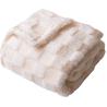 Buy cheap Checkered Baby Blanket 30x40 Inches Ultra Soft Polyester Off-White from wholesalers