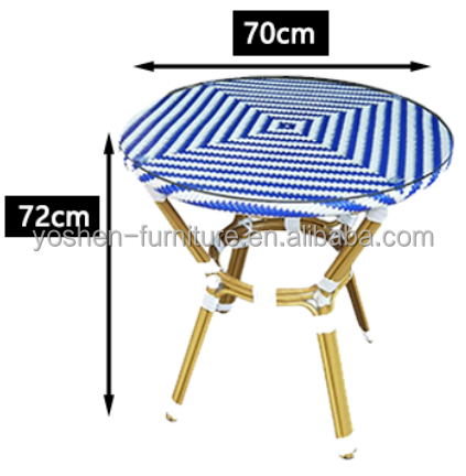 31inch Solid Rectangular All-Weather Aluminum Outdoor Table with Geometric Leg Design for Hotel Resort