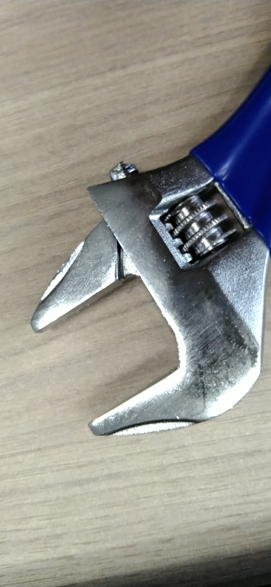 Light weight adjustable spanner (short style), 140mm, maximum opening 30mm, alloy steel forged, chrome plated