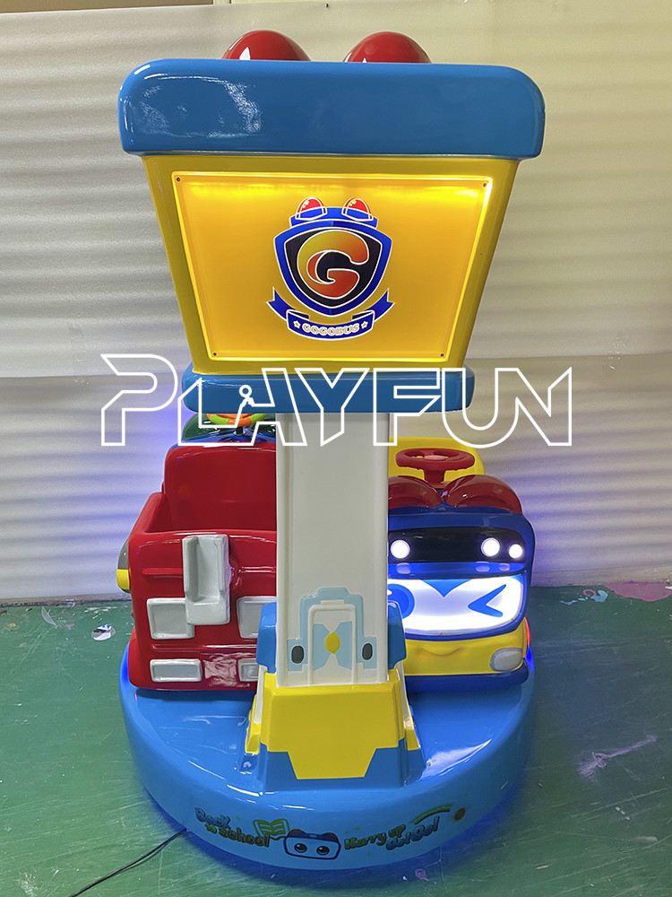 Playfun smart and cute design Gogo beep 2 players kiddie swing carnival ride