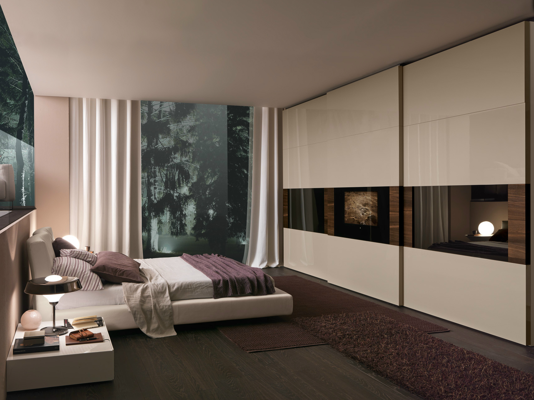 MR HDF Board Contemporary Design Style Walk-in Closet Wardrobe for Bedroom Furniture