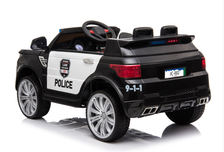 Suitable for 3-8 Year Olds Big Two Seater Battery Operated Police Car