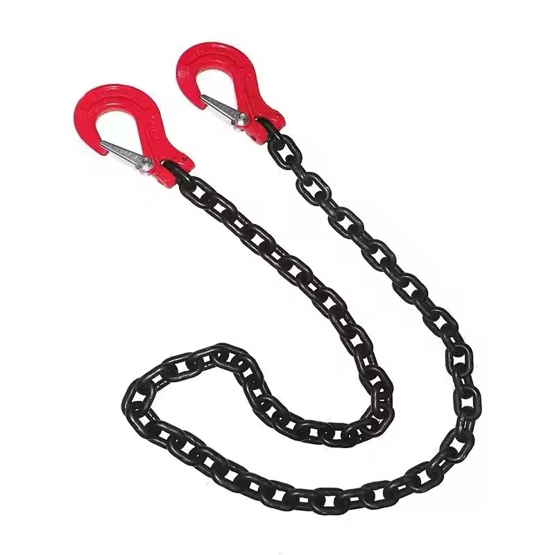 G80 Chain Sling With Legs/Endless for Lifting Goods Black Finish Welded Chain Structure