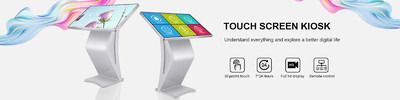 32 Inch K Type Best All In One PCAP Touch Screen Floor Standing Kiosk