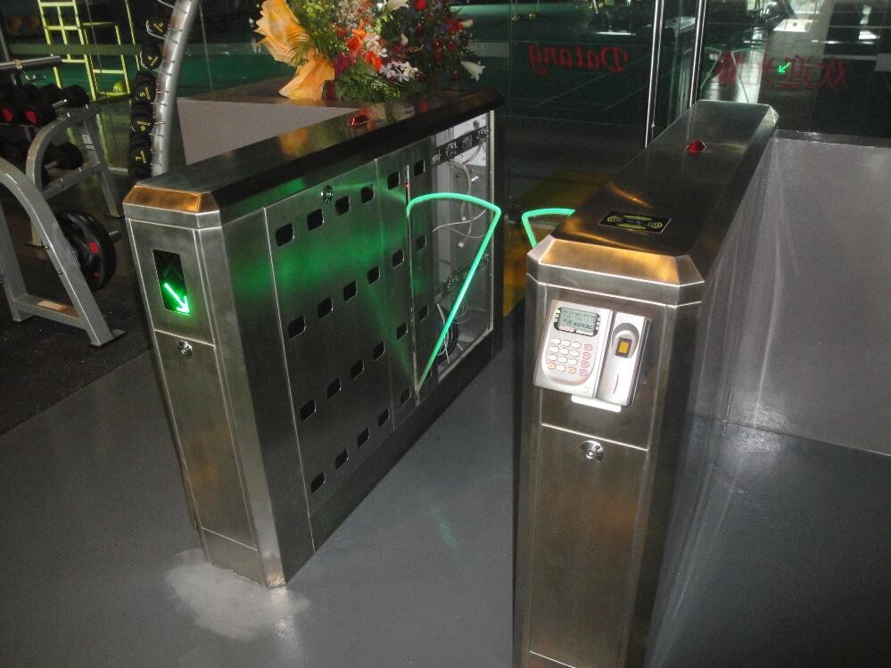 Automatic Flap Turnstile Gate RS232 Communication With 50W DC24V Motor