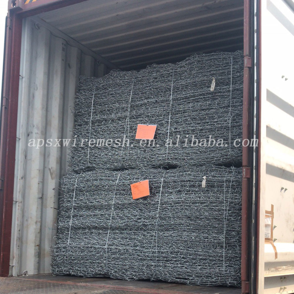 Heavy Zinc Coated Gabion Box With Tensile Strength 380-400MPa Packed On Pallet