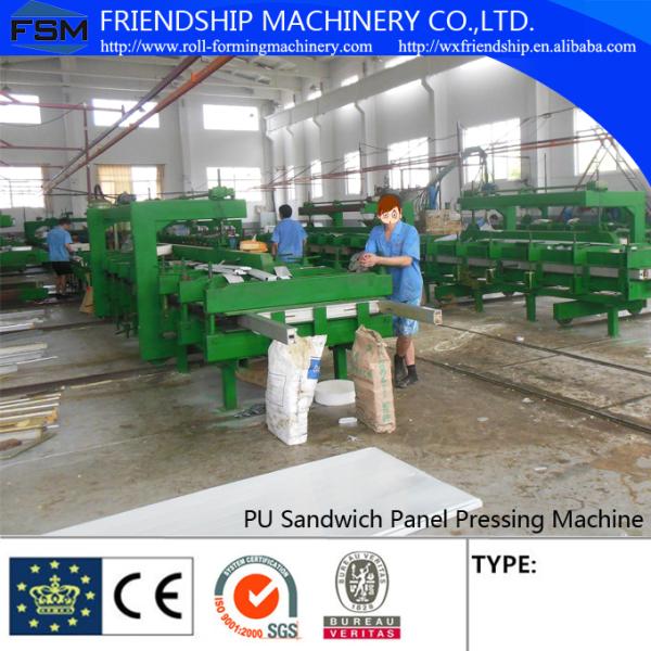 Discontinous Pu Sandwich Panel Machine Coil Width 1000-1250mm