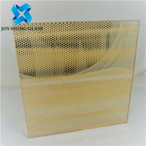 China Customized Decorative Ceramic Fritted glass , Silk Screen Printing Glass For Window on sale