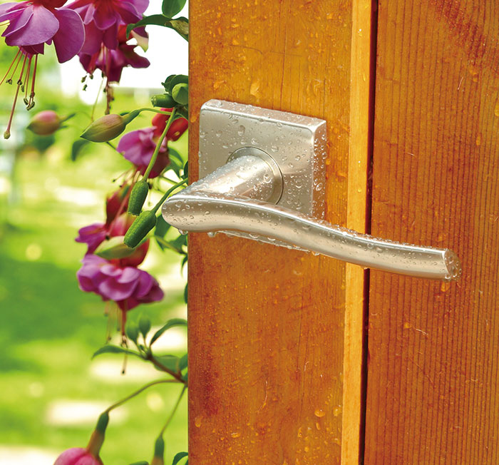 case of modern exterior door handle sets SR02SL225