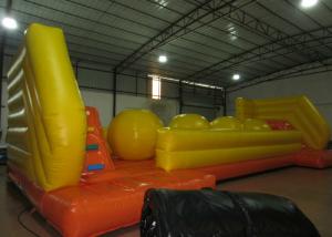 Quality Exciting inflatable big ball jump game wipeout ball game on sale for sale