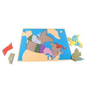 Quality Montessori Puzzle Map - Puzzle of Canada for sale