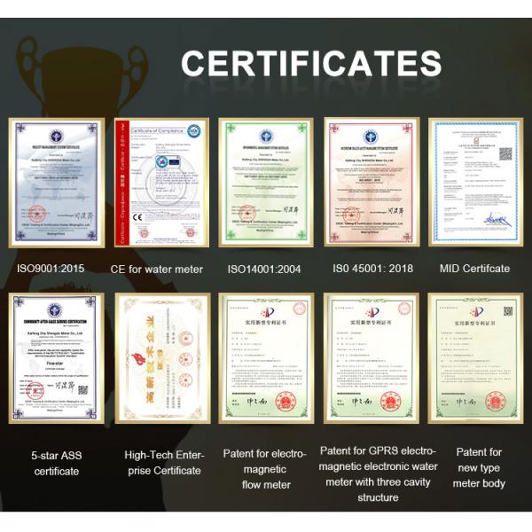 DN20 Magnet Stop Water Meter Rs485 Mid Modbus Factory Price